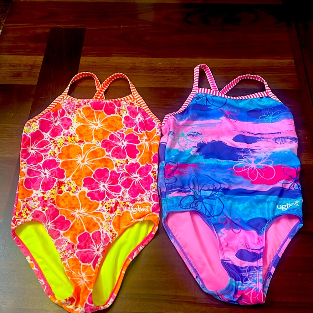 Girls vibrant Dolfin one piece swim suits